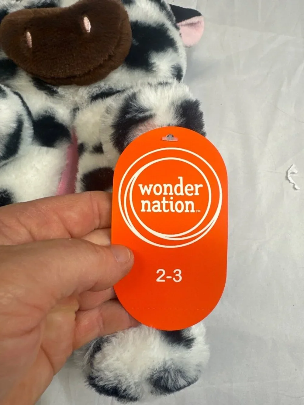 wonder nation youth 2/3 cow slippers nwt